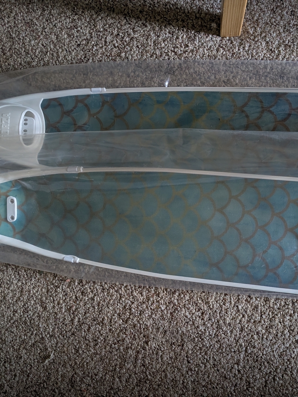 Leaderfins Neon Blue Mermaid Fins - Picture 2 of 6